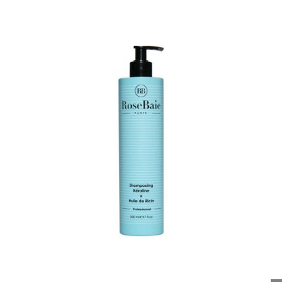 ROSE BAIE Shampooing k&eacute;ratine et huile de ricin RoseBaie 500 ml