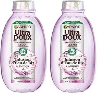 GARNIER Shampooing Lissant Infusion D'eau De Riz & Amidon Ultra Doux Haircare - Le Flacon De 200ml