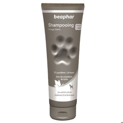 BEAPHAR Shampooing pour pelage blanc - aux extraits nature