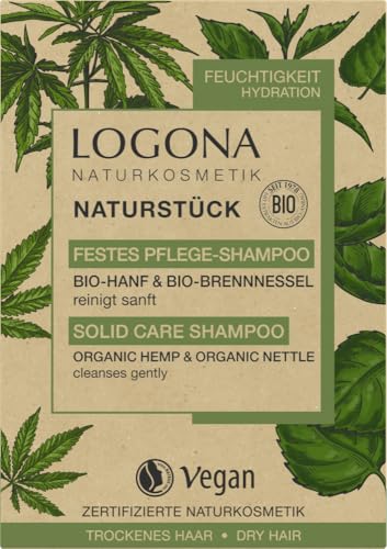 LOGONA Shampooing soin solide chanvre ortie bio 60g 