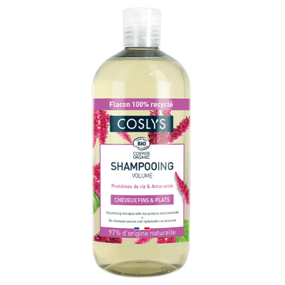 COSLYS Shampooing volume bio 500ml Cheveux fins et plats 