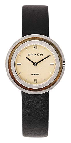 SHAON  Montre -36-6014-24 en Cuir Noir