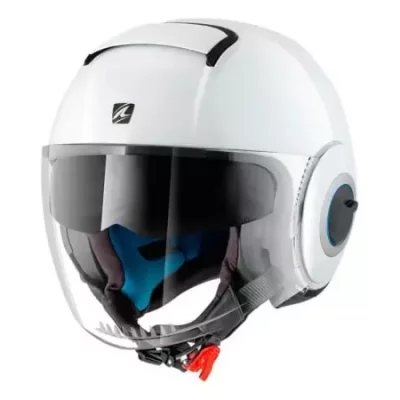 SHARK  Casque Moto Nano, Blanc, Taille XS