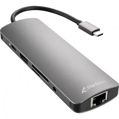 Sharkoon 3xusb C/hdmi/rj45 Hub Noir