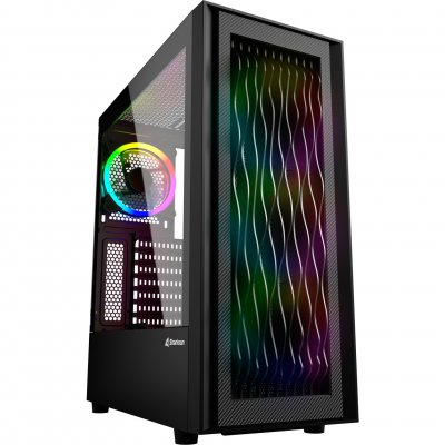 SHARKOON  rgb wave cristal templado usb 3.0 negra