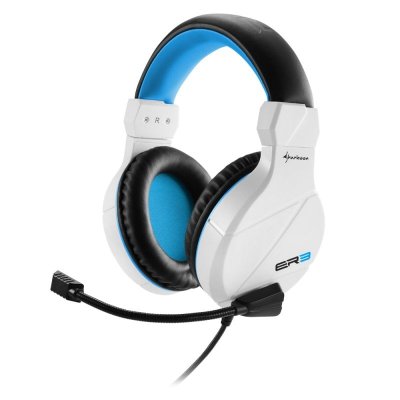 SHARKOON  Rush ER3 - Casque PC St&eacute;r&eacute;o Gaming Blanc 