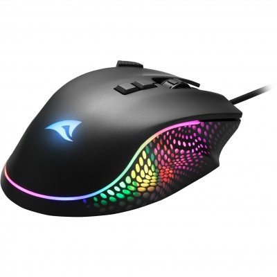 SHARKOON  Shark Force 3 Souris Jouer Droitier Usb Type-a Optique 12800 Dpi 