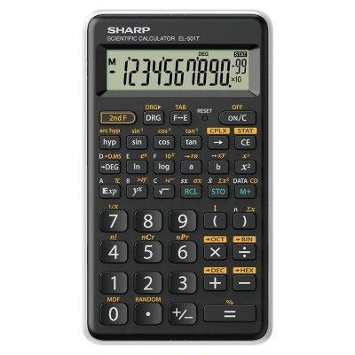 SHARP  EL-501T Calculatrice Scientifique 12 Chiffres Blanc