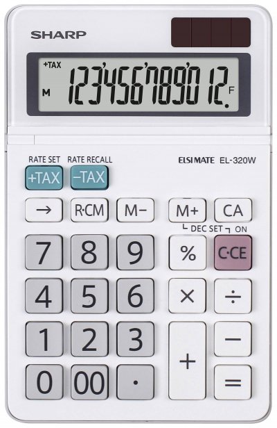 SHARP  EL320WB calculatrice Bureau Calculatrice basique Blanc