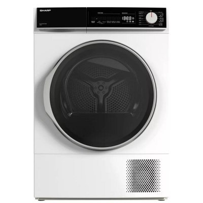 SHARP  S&egrave;che-linge pompe &agrave; chaleur 12kg 59.6cm blanc - KD-NHB2S7GWE-FR
