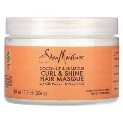 SHEAMOISTURE Shea Moisture Curl & Shine Mascarilla Capilar Coco Hibisco 340g