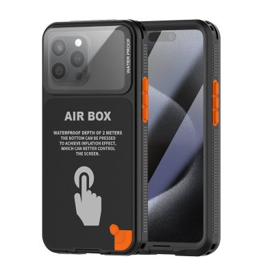GENERIQUE Shellbox Coque pour iPhone 12 &agrave; 16 Pro Max Noir
