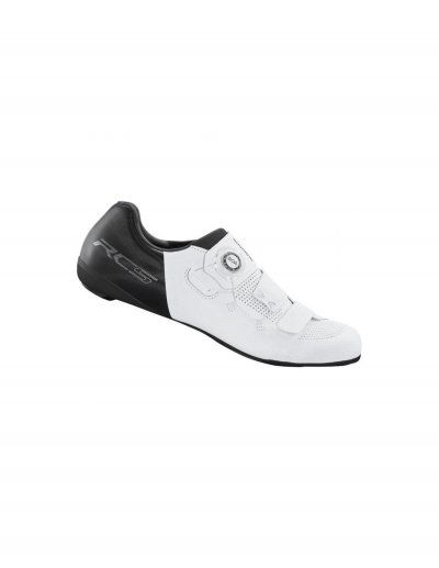 SHIMANO  Chaussure v&eacute;lo route Rc502 White Homme Blanc/Noir taille 41