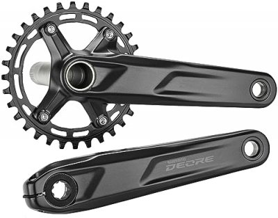 SHIMANO  M5100 Deore 10-11 Speed Single Chainset - Noir} - 32t}, Noir}