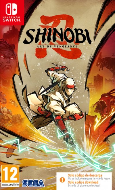 SEGA SHINOBI: Art of Vengeance (Code in a Box) (SWITCH)