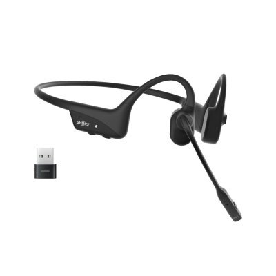 SHOKZ  Casque sans-fil &agrave; conduction osseuse OpenComm2 UC - USB-A - Noir