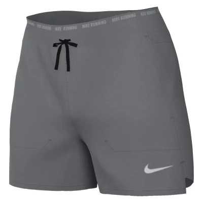 NIKE Short de running avec sous-short int&eacute;gr&eacute; 18 cm Dri-FIT  Stride pour homme - Gris