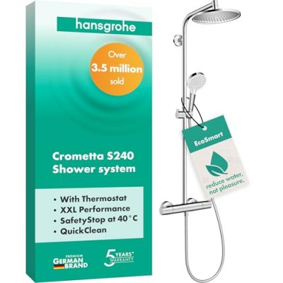 HANSGROHE Showerpipe  Crometta S 240 1jet EcoSmart chrom&eacute;