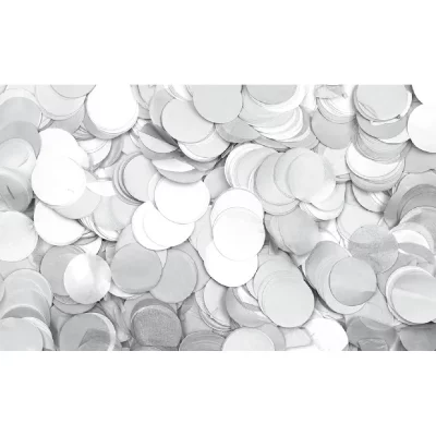 SHOWGEAR  Show Confetti Round &Oslash;55 mm Blanc, 1 kg, ignifug&eacute; - Formes de confettis en papier