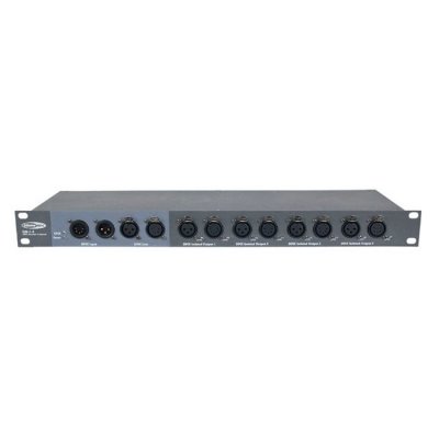 SHOWTEC  DB-1-4 DMX Booster avec 4 canaux et connecteurs XLR 3 et 5 broches - Table de commande DMX