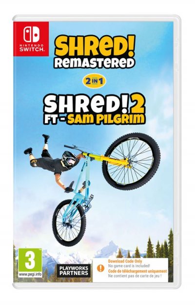 JUST FOR GAMES Shred! 2 ft Sam Pilgrim Remastered Edition Code in a Box Nintendo Switch 
