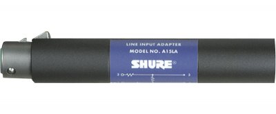 SHURE  A15As Att&eacute;nuateur Commutable Adaptateur de Ligne