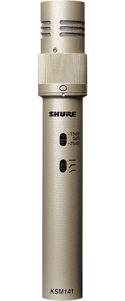 SHURE  - Micro Instrument Statique Cardioide/omni Ksm141-sl