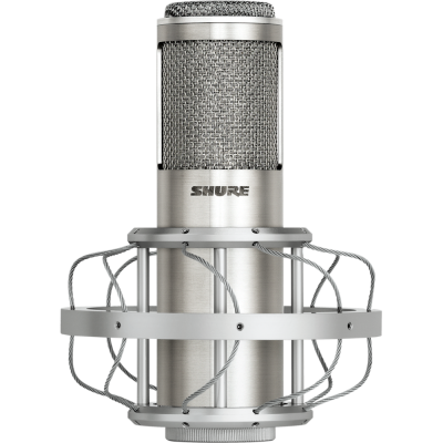 SHURE  Microphones KSM353/ED Microphone &agrave; ruban 3 Pin XLR Argent