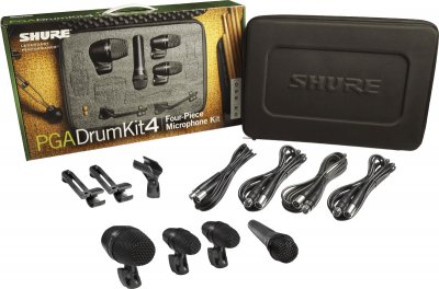 SHURE  Pg Alta 4 - Piece Drum Microphone Kit (Pgadrumkit4)