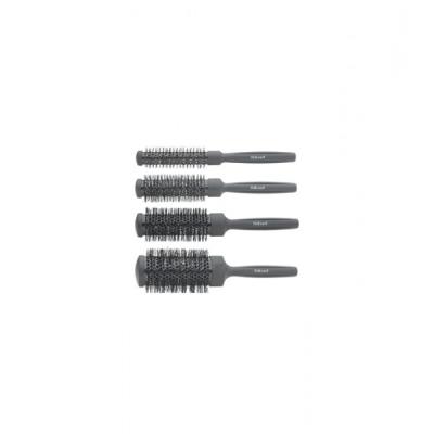 SIBEL  - Set De 4 Brosses Thermiques Rondes Noires