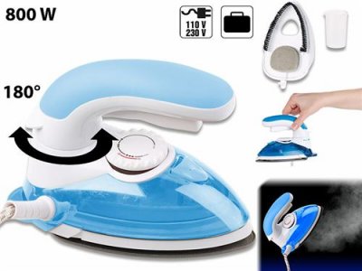 SICHLER HAUSHALTSGERATE Sichler Haushaltsger&auml;te : Fer &agrave; repasser de voyage avec brosse vapeur