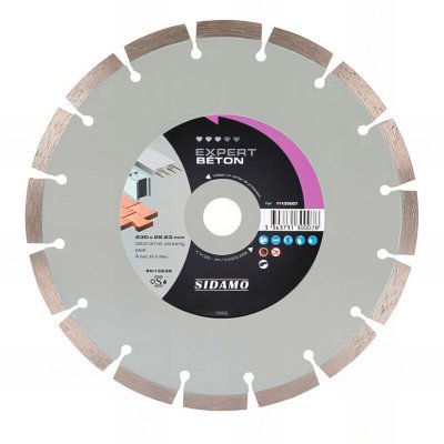 SIDAMO  - Disque Diamant Expert Beton - D. 230 X 22,23 X H 10
