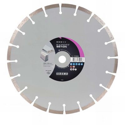 SIDAMO  - Disque Diamant Expert Beton - D. 350 X 25,4 X H 10