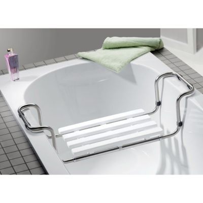 GODONNIER Si&egrave;ge de baignoire pmr Pellet inox 304 extensible - Blanc