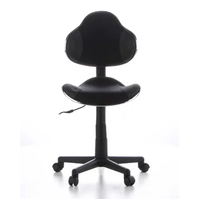 HJH OFFICE Si&egrave;ge de bureau enfant / Si&egrave;ge pivotant KIDDY GTI-2, tissu noir / gris 
