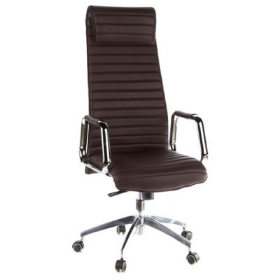 Si&egrave;ge de bureau / Fauteuil de direction ASPERA 20, cuir Nappa marron hjh OFFICE