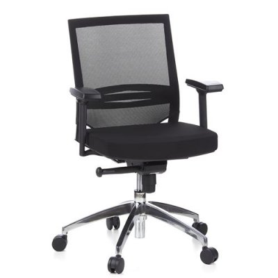 Si&egrave;ge de bureau / Si&egrave;ge de direction PORTO PRO / Dossier, tissu maille noir