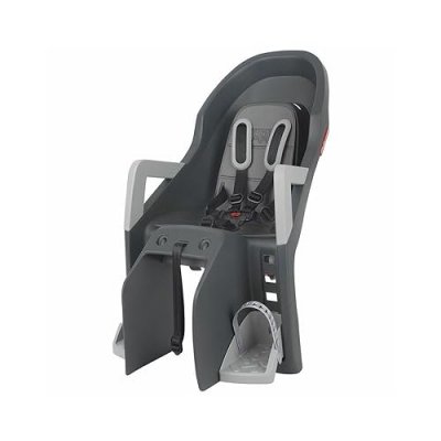 POLISPORT Si&egrave;ge enfant  Guppy Maxi Plus CFS fixation porte-bagages gri