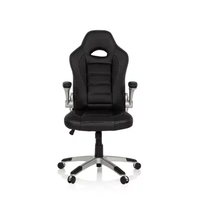 HJH OFFICE Si&egrave;ge gaming / Si&egrave;ge de bureau GAME SPORT, noir 