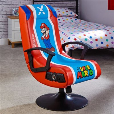 X ROCKER Si&egrave;ge gaming  Super Mario Officiel 2.1 Rouge et Bleu 