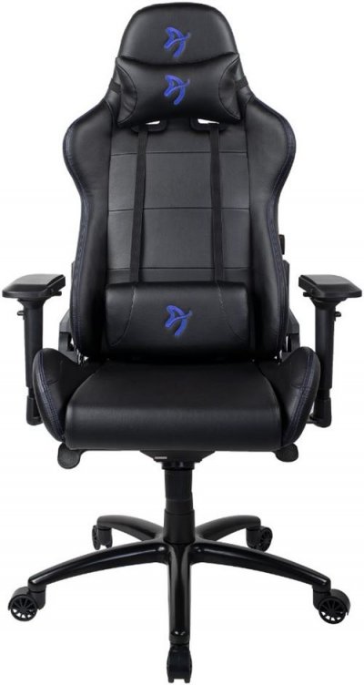 AROZZI Si&egrave;ge PC Gamer Verona Signature Cuir - Noir et Bleu