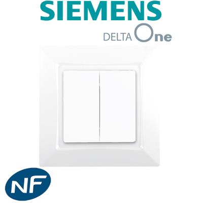 SIEMENS  - Double va-et-vient Blanc  DELTA ONE