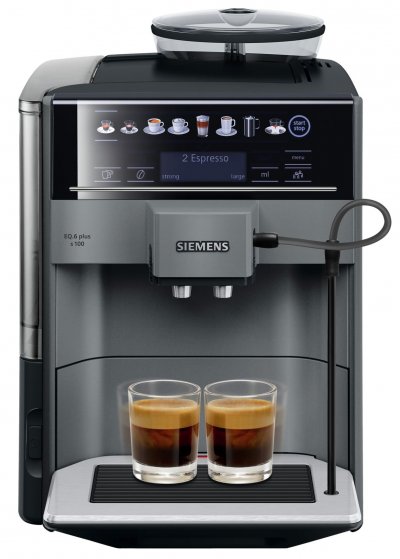 SIEMENS  EQ.6 plus s100 Machine &agrave; caf&eacute; automatique 1,7 L Noir/Titane