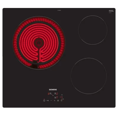SIEMENS  ET61RBKB8E iQ300, Table &eacute;lectrique, 60 cm, Noir