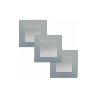 SIEMENS  - LOT 3 Va et Vient Silver Delta Viva + Plaque Silver