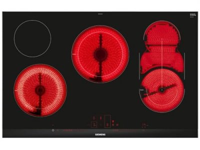 SIEMENS ; Plaque de cuisson &agrave; vitroc&eacute;ramique (ET875LMP1D), Noir