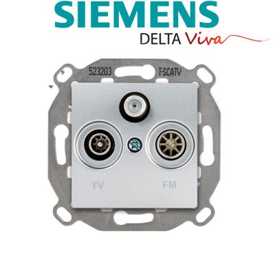 GENERIQUE Siemens - prise tv fm sat silver delta viva