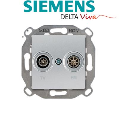GENERIQUE Siemens - prise tv / fm silver delta viva