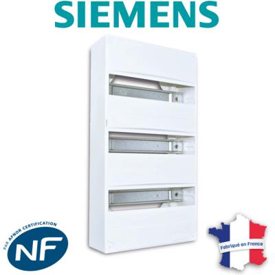 SIEMENS  - Tableau &eacute;lectrique nu &agrave; &eacute;quiper 3 rang&eacute;es
