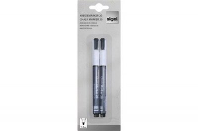 SIGEL  Artverum Marqueur &Agrave; Craie Liquide Effa&ccedil;able 20 Pointe Ogive 1-2 Mm Rose/Vert/Jaune/Bleu